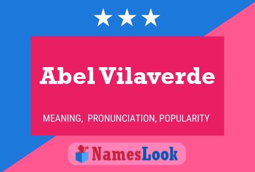 Abel Vilaverde Name Poster