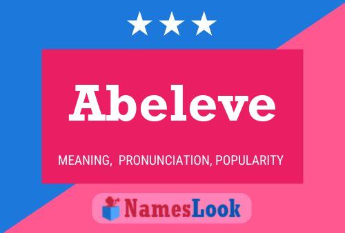 Abeleve Name Poster