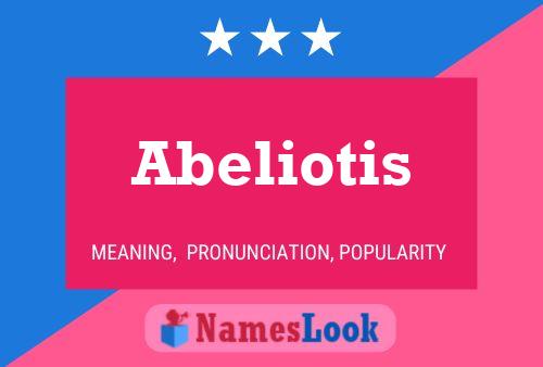 Abeliotis Name Poster