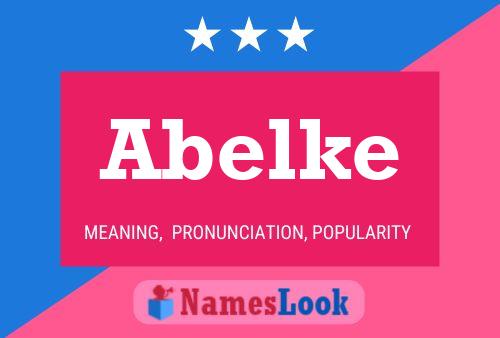 Abelke Name Poster