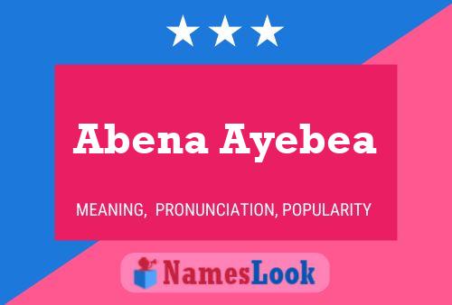 Abena Ayebea Name Poster