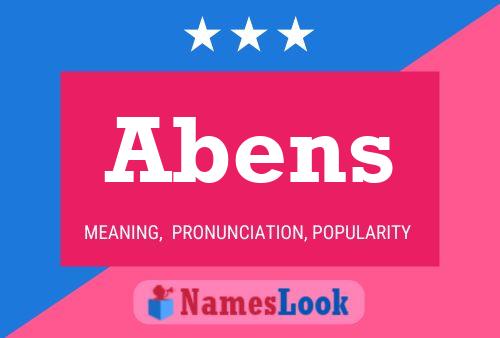 Abens Name Poster