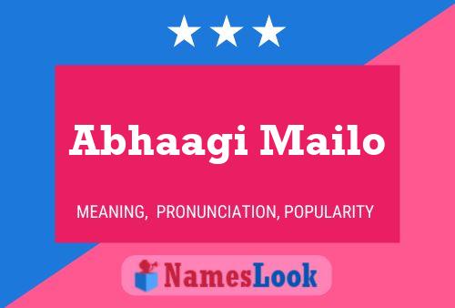 Abhaagi Mailo Name Poster