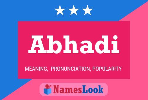 Abhadi Name Poster