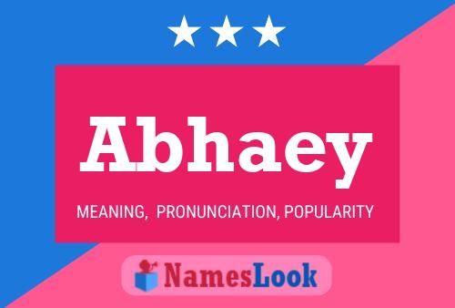 Abhaey Name Poster