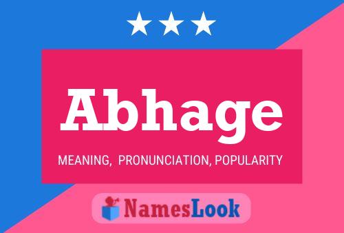 Abhage Name Poster