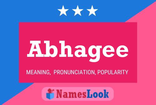 Abhagee Name Poster