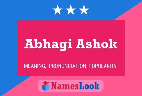 Abhagi Ashok Name Poster