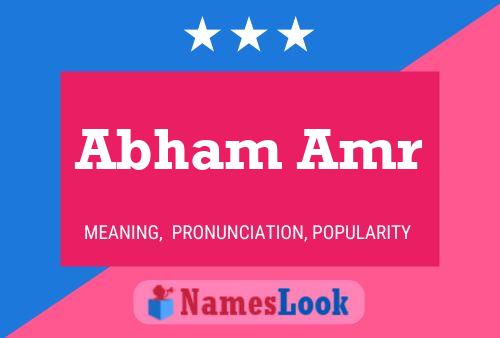 Abham Amr Name Poster