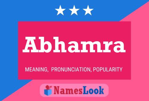 Abhamra Name Poster