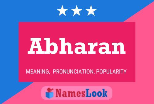 Abharan Name Poster