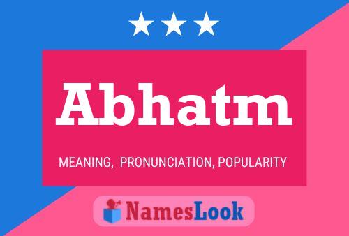 Abhatm Name Poster