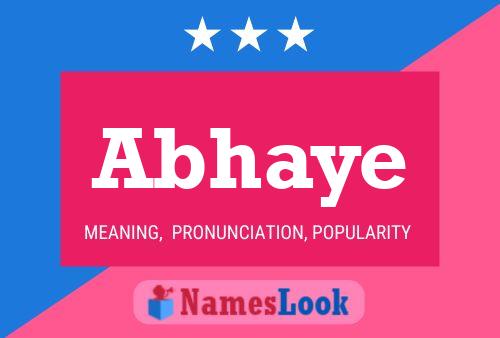 Abhaye Name Poster