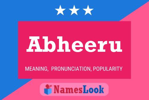 Abheeru Name Poster