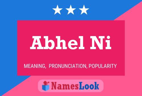 Abhel Ni Name Poster