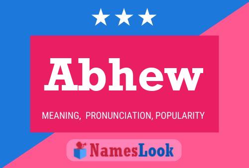 Abhew Name Poster