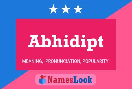 Abhidipt Name Poster