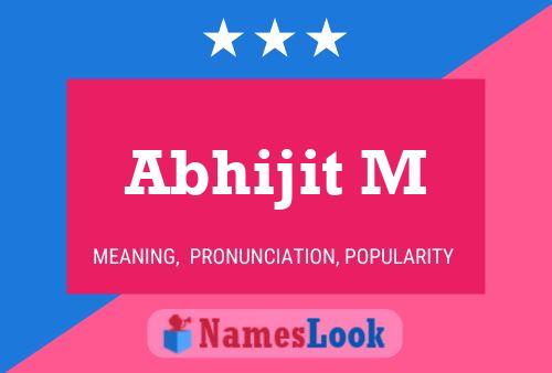 Abhijit M Name Poster