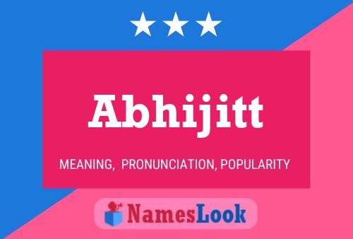 Abhijitt Name Poster