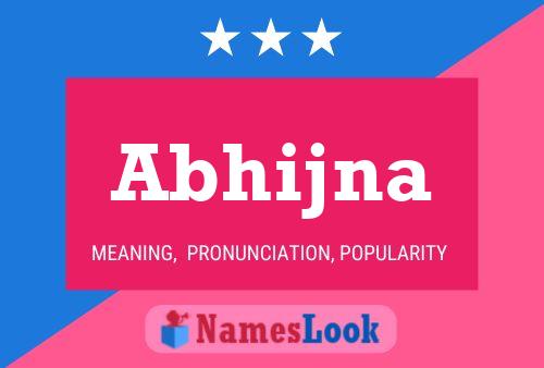 Abhijna Name Poster