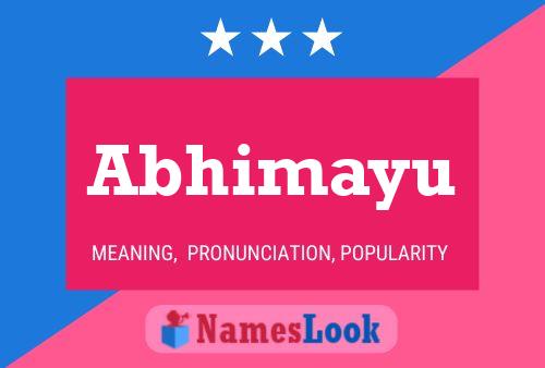 Abhimayu Name Poster