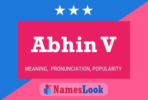 Abhin V Name Poster