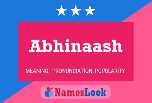 Abhinaash Name Poster