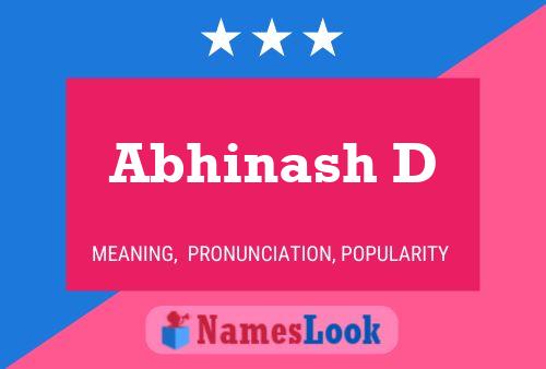 Abhinash D Name Poster