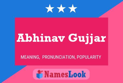 Abhinav Gujjar Name Poster