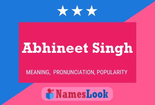 Abhineet Singh Name Poster