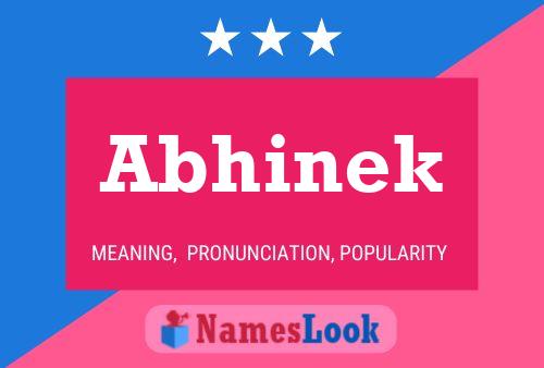 Abhinek Name Poster