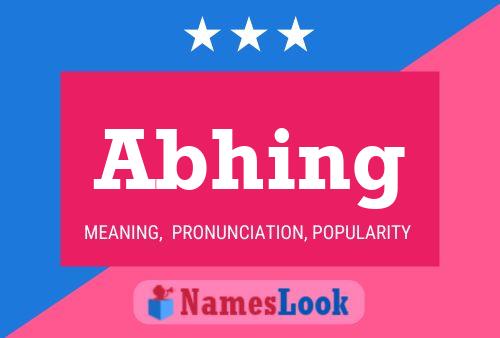 Abhing Name Poster