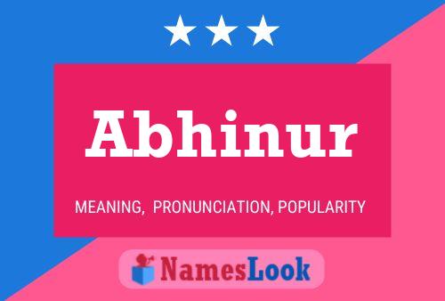 Abhinur Name Poster