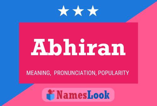 Abhiran Name Poster