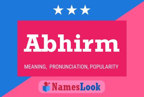 Abhirm Name Poster