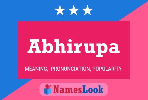 Abhirupa Name Poster