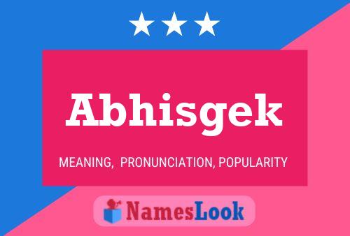 Abhisgek Name Poster