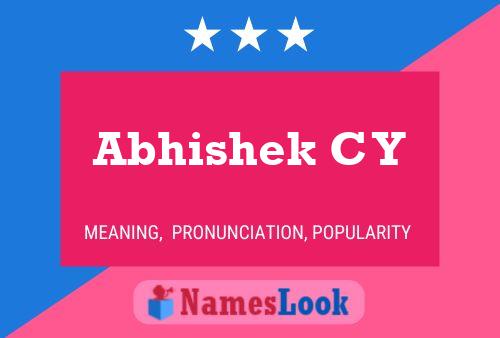 Abhishek C Y Name Poster