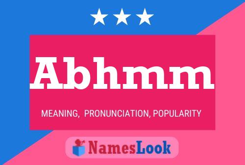 Abhmm Name Poster