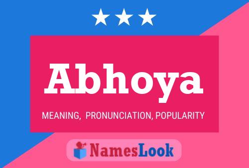 Abhoya Name Poster