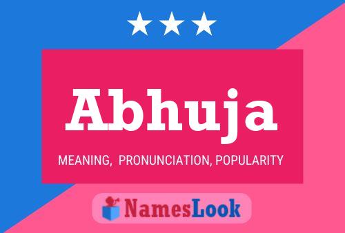 Abhuja Name Poster