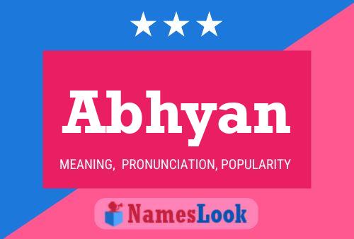 Abhyan Name Poster