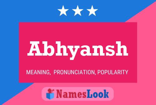 Abhyansh Name Poster