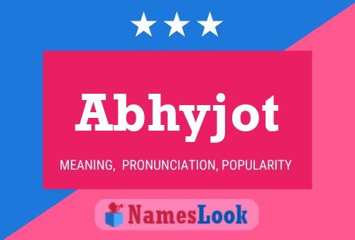 Abhyjot Name Poster