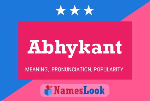 Abhykant Name Poster