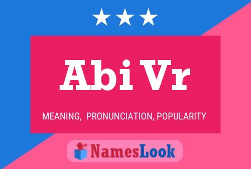 Abi Vr Name Poster