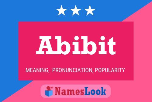 Abibit Name Poster