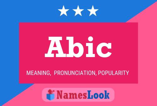 Abic Name Poster