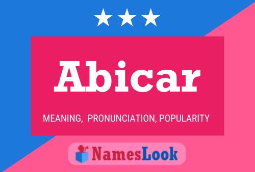 Abicar Name Poster