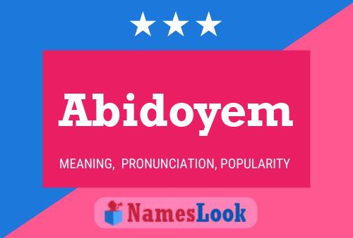 Abidoyem Name Poster